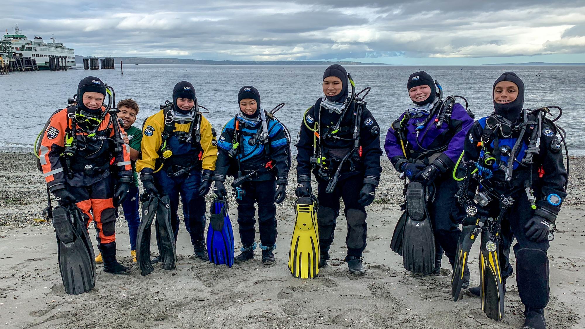 Annie Crawley’s Scuba Diving Team PADI